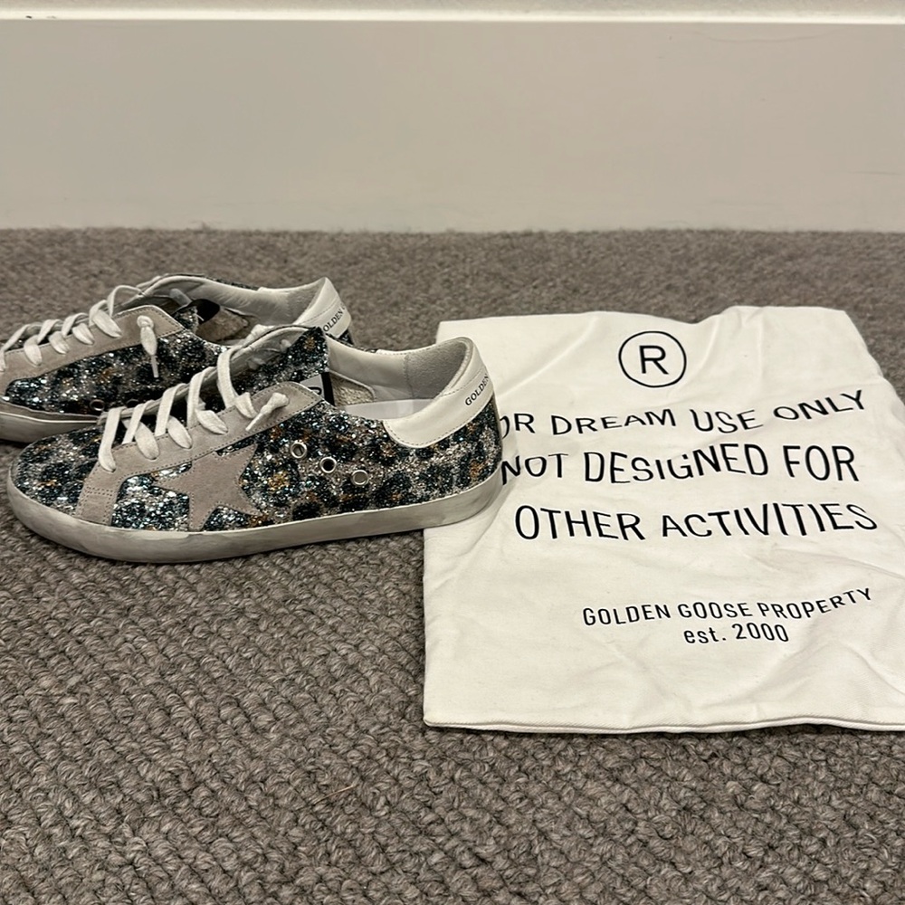Golden Goose SUPERSTAR multi glitter leopard. - Picture 1 of 7
